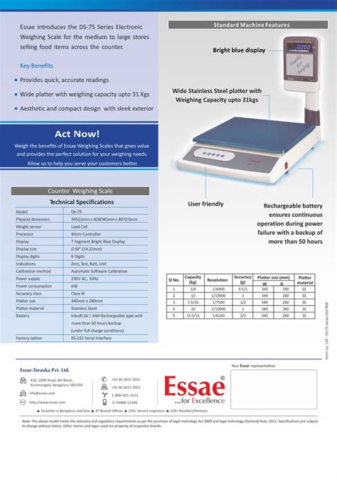 Digital Essae Ds For Business Weighing Capacity Kg At Rs