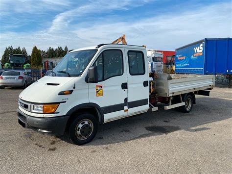 IVECO DAILY 50C13 UNIJET Doka Flatbed Crane EFFER 18 1S Pritsche LKW