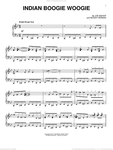 Indian Boogie Woogie Sheet Music For Piano Solo Pdf Interactive