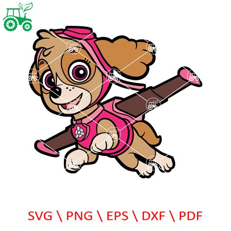 Skye Paw Patrol Svg Paw Patrol Clipart Cartoon Paw Svg Do Inspire Uplift