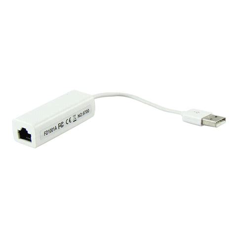 Usb20 Adapter Usb To Ethernet 10100 Mbps Rj45 Network Card Lan Adaptertm Ebay