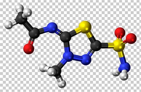 Methazolamide Intraocular Pressure Glaucoma Ball-and-stick Model Acetazolamide PNG, Clipart ...