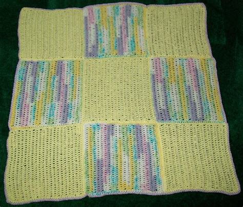 Crochet Squares Baby Blanket Finished!