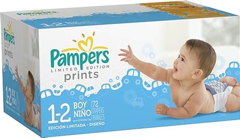 Amazon.com: Pampers Limited Edition Prints Diapers for Boys, Size 1-2 ...