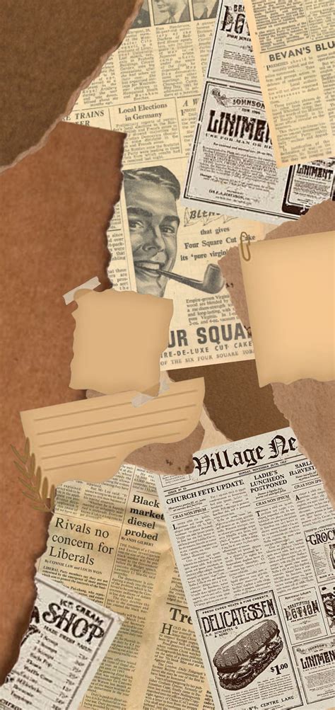 3840x2160px 4k Free Download Aesthetic Newspaper Paper Scraps