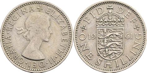 Großbritannien 1 Shilling 1961 ss vz MA Shops