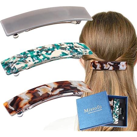 Mistofu Pieces Large Barrettes For Women Beautiful Lines Simple