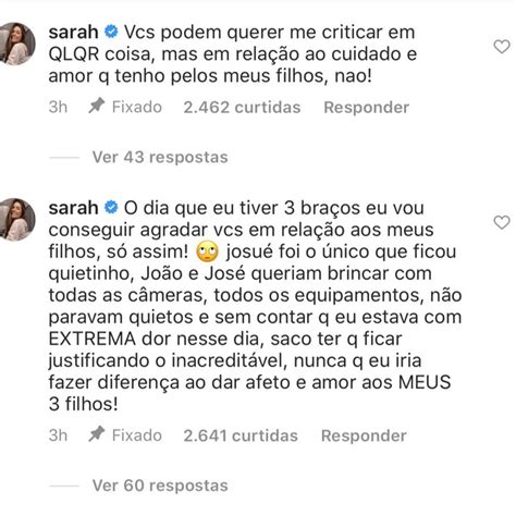 Sarah Poncio Sobre M E Biol Gica Querer Filho Adotado De Volta Soube