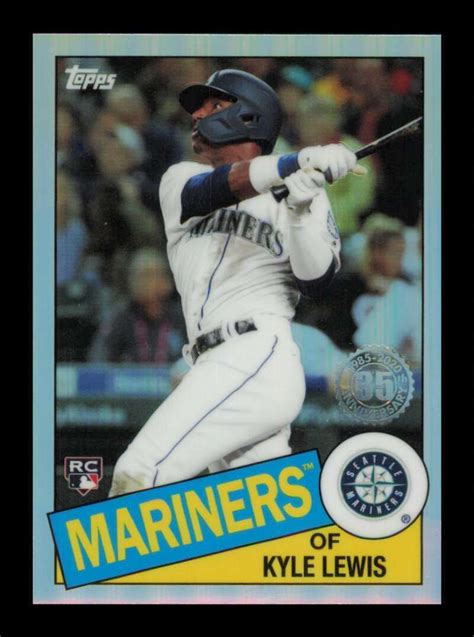 2020 Topps Chrome 1985 35th Anniversary Kyle Lewis 85TC 22 Rookie RC