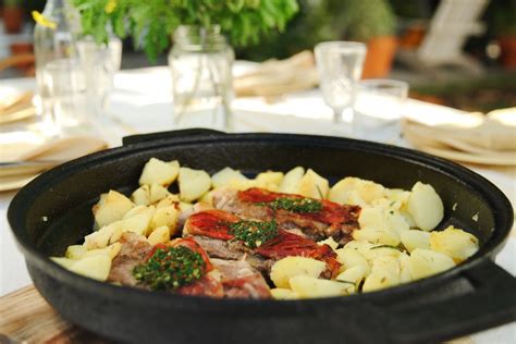 Bife De Chorizo A La Sart N Con Papas Y Chumichurri El Gourmet