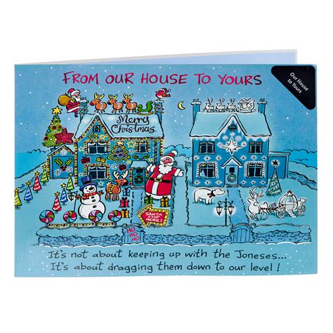 Buy From Our House To Yours The Joneses Christmas Card For Gbp 1 99 Card Factory Uk