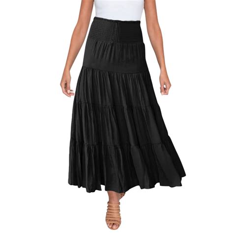 Zshosam Women S High Waist Boho Floral Print Pleated Maxi Skirt Casual