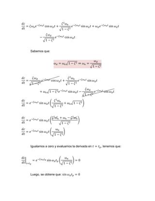 An Lisis De La Respuesta Transitoria Sistemas De Segundo Orden Pdf