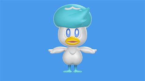 Pokemon Scarlet And Violet Quaxly Character 3d Model Turbosquid 2000399