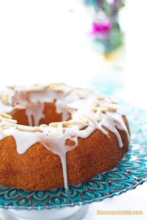 Glazed Almond Vanilla Bundt Cake Ilonas Passion