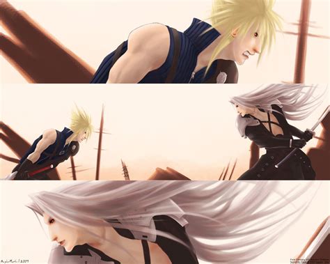 Cloud Vs Sephiroth Wallpaper Wallpapersafari