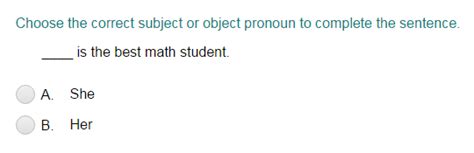 Completing A Sentence With The Correct Subject Or Object Pronoun Part 1