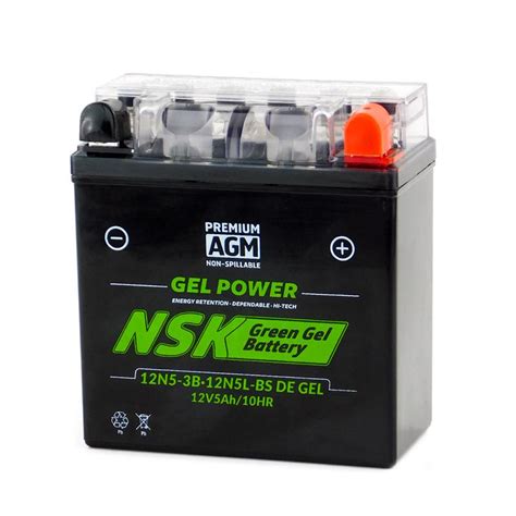 Batería Nsk De Gel Para Moto 12n5l Bs Moto Mayoreo Gdl