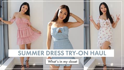 Summer Outfits Try On Haul Cute Spring And Summer Dresses Lookbook 2020 Youtube