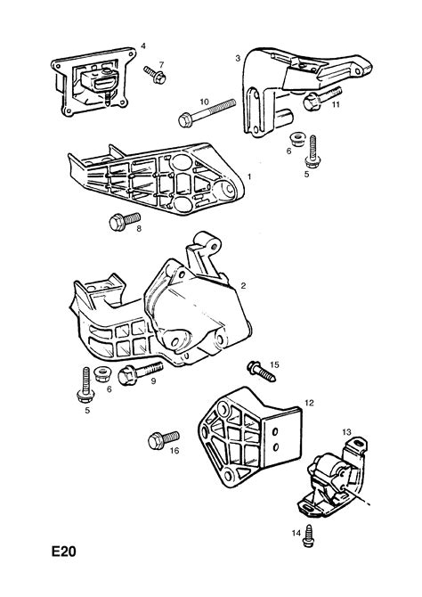 Opel Corsa B Tigra A Engine Mountings Contd Opel Epc Online