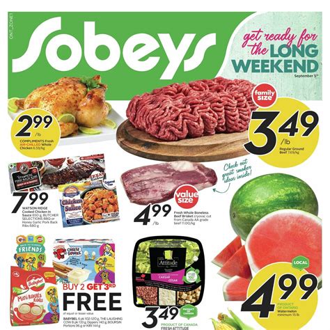 Sobeys Weekly Flyer Weekly Savings On Aug Redflagdeals