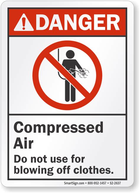 Compressed Air Safety Poster