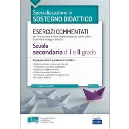 La Specializzazione In Sostegno Didattico Esercizi Commentati