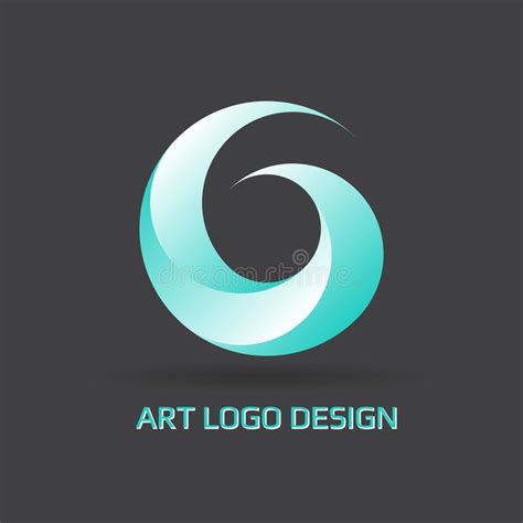 Circle Swirl Logo Design Elements Pattern Vector Abstract Spiral