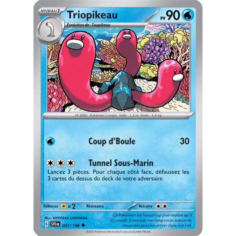 Triopikeau 057 198 Carte Pokémon Peu commune Neuve FR