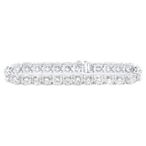 Diana M Custom Carat Prong Diamond Tennis Bracelet For Sale At