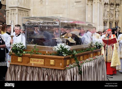 Arrival Of The Body Of St Leopold Mandic In Zagreb Cathedral Croatia