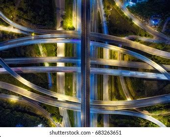 Transaction Beautiful Road Top View Night Stock Photo 624666128 ...