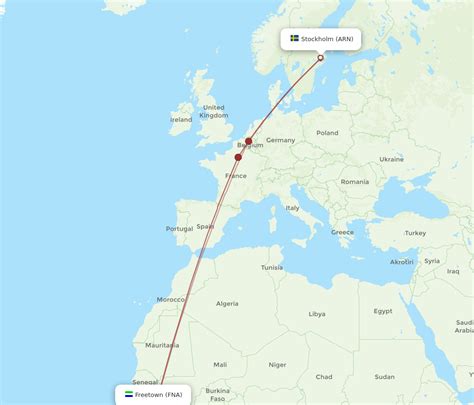 Flights From Freetown To Stockholm FNA To ARN Flight Routes