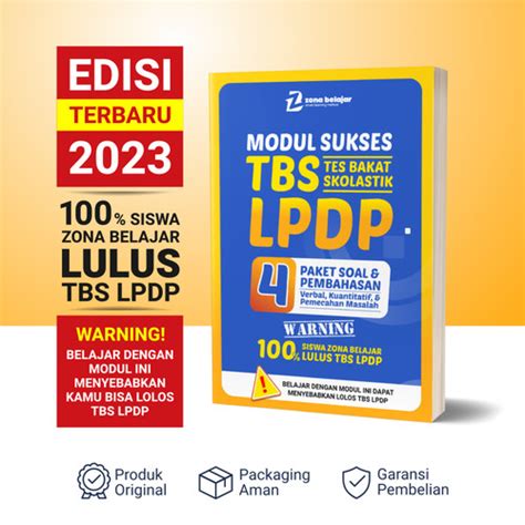 Jual Modul Sukses Tbs Lpdp Kota Depok Zona Belajar Indonesia