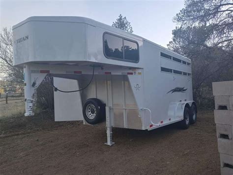 2022 Titan Avalanche 2 Horse Slant Load Goose Neck Trailer