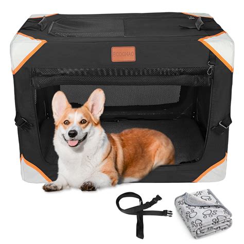 Collapsible Dog Crate-Portable Dog Crates for Small Medium Dogs,4-Door