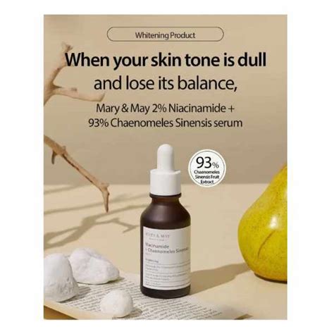 Mary And May Niacinamide Chaenomeles Sinensis Serum 30ml Skinguru