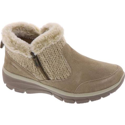 Skechers Womens Easy Going Warmhearted Ankle Boot Dark Natural • Price