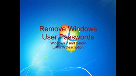 How To Remove Hack Reset Forgotten Administrator User Passwords In Windows 7 Vista And Xp