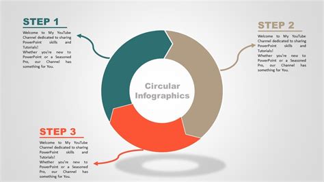 Create 3 Step Circular Infographic Infographic In Powerpoint