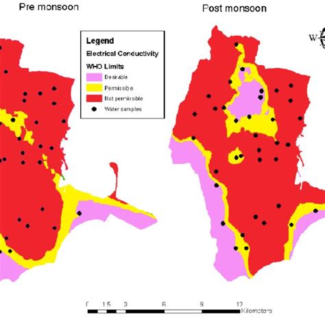 Spatial Distribution Map On Groundwater Quality Ec Download