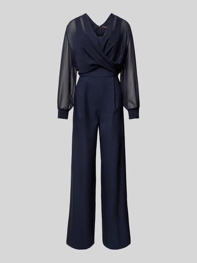 Vera Mont Jumpsuit In Wickel Optik Dunkelblau Online Kaufen