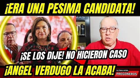 PIDANME DISCULPAS XOCHITL ERA UNA PESIMA CANDIDATA LA ARRASARON