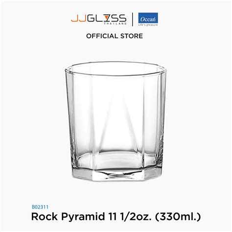 jjglass ocean  rock pyramid  oz ml