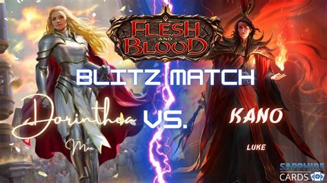 Flesh And Blood Tcg Gameplay Irl Dorinthea Warrior Vs Kano