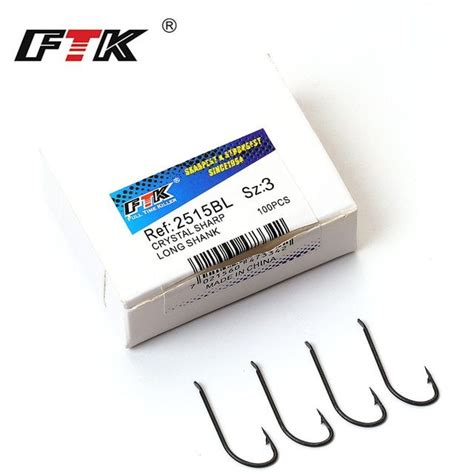 Ftk Bl Long Shank Hooks Fish Hook Fishing Tackle Jig