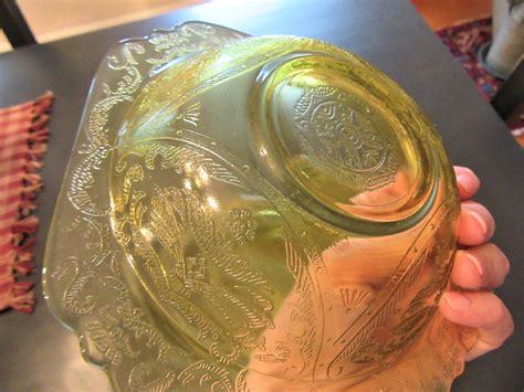 1930 S Federal Depression Glass Yellow Madrid Etsy