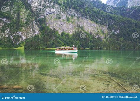 Konigssee Lake, Known As Germany`s Deepest And Cleanest Lake. Editorial ...