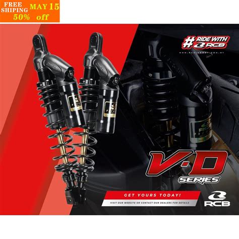 RCB DUAL ABSORBER HONDA AIR BLADE 320MM VD VE PREMIUM BLACK EDITION