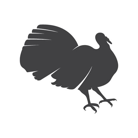 Turkey logo design template, Silhouette Turkey logo 43210149 Vector Art ...